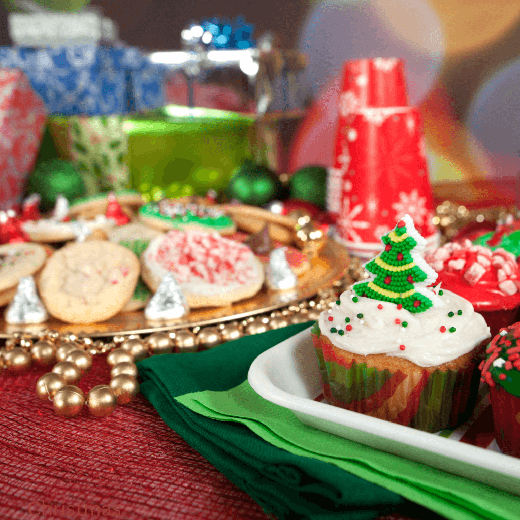  Cookies and cupcakes for a Corporate Christmas Party in Corsicana Texas.