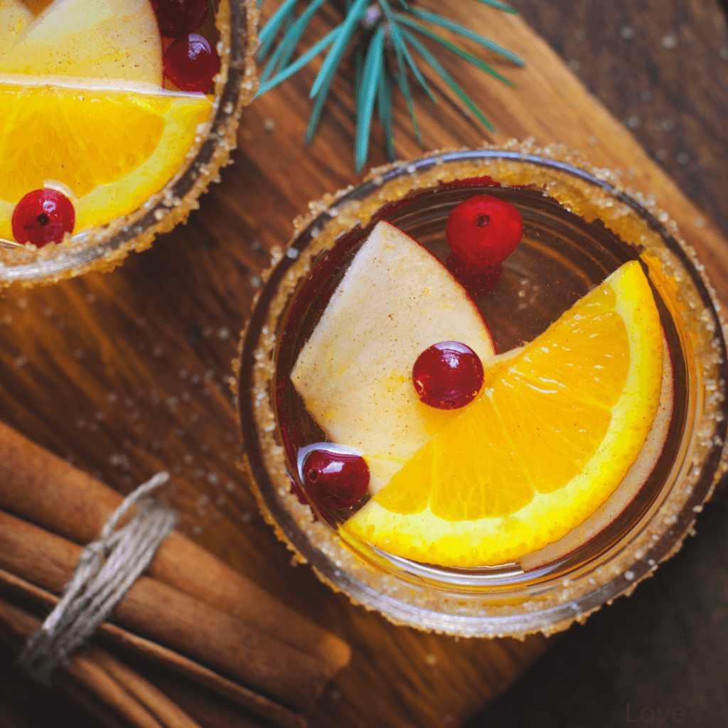 Bourbon Christmas cocktail for your wedding in Corsicana Texas.