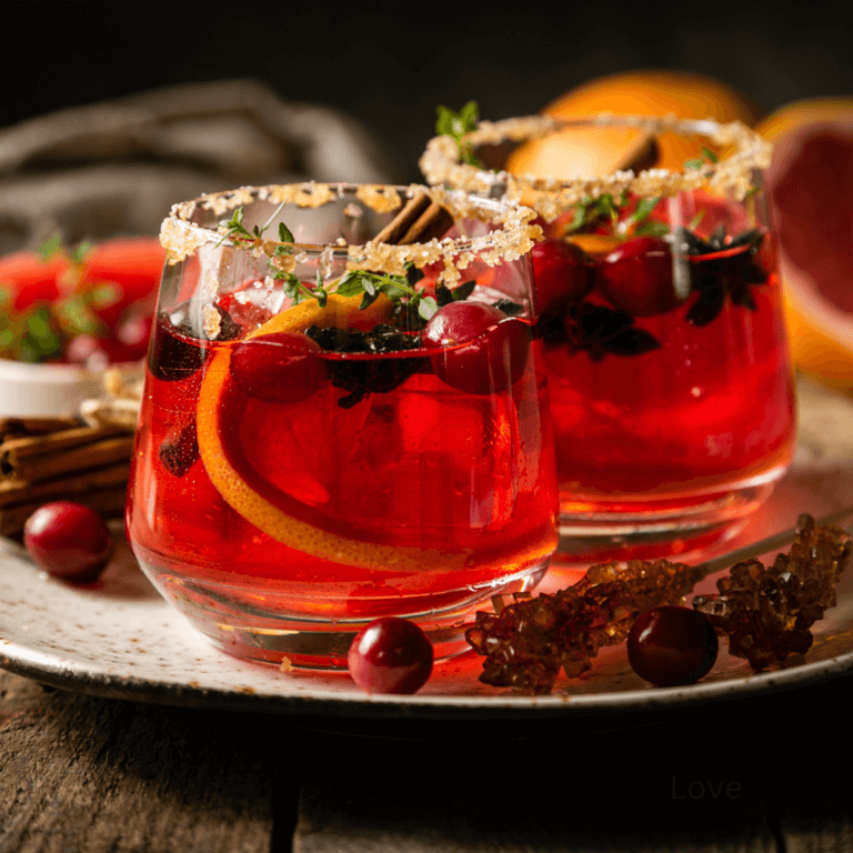 Christmas cocktails for your Dallas wedding venue.