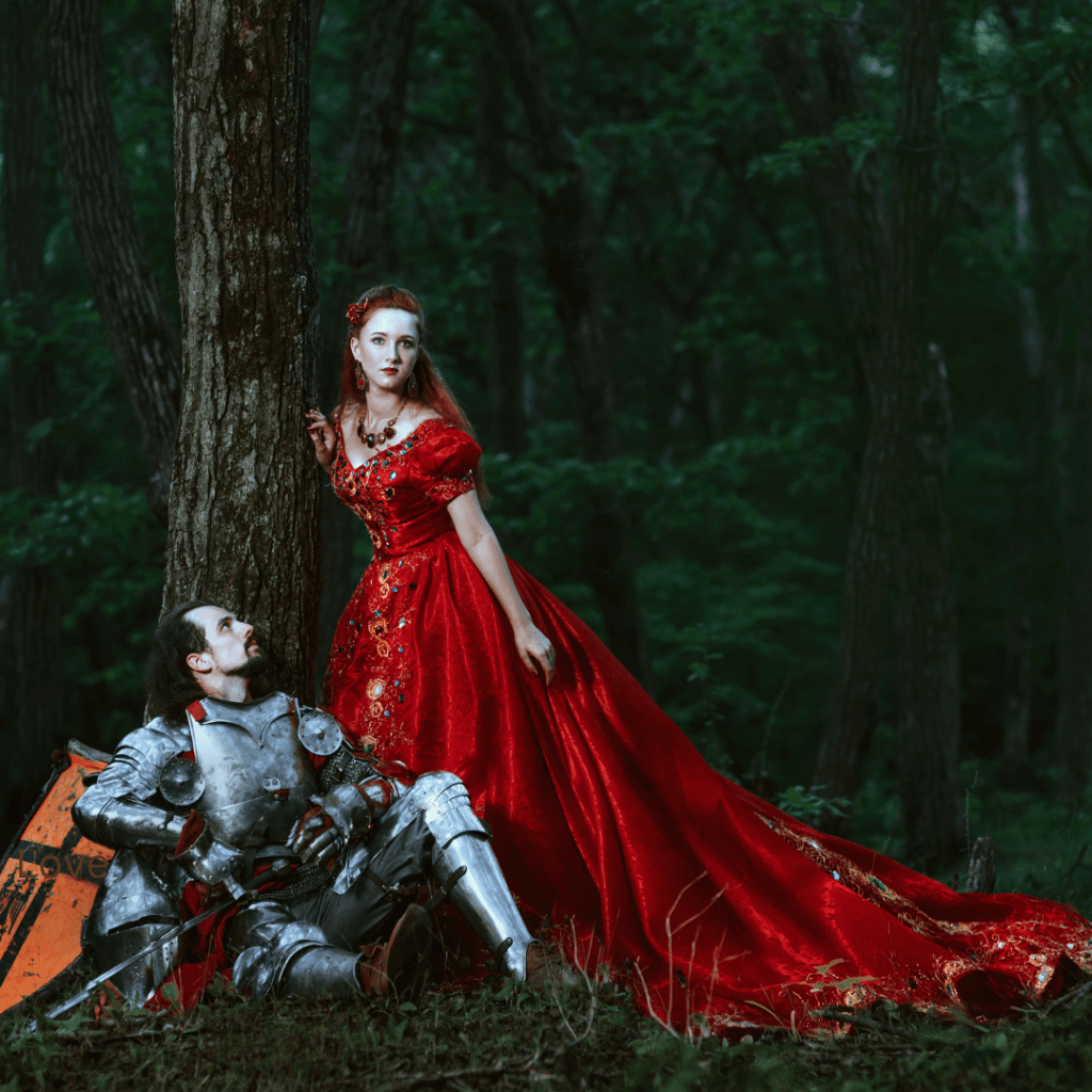 Medieval wedding theme at wedding venue near Corsicana.